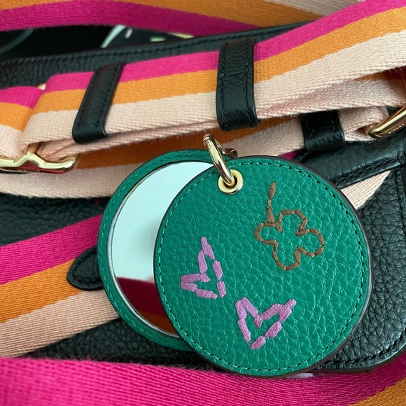 NWT Coach Bag Charm with Mirror/Diary Embroidery - Picture 6 of 9